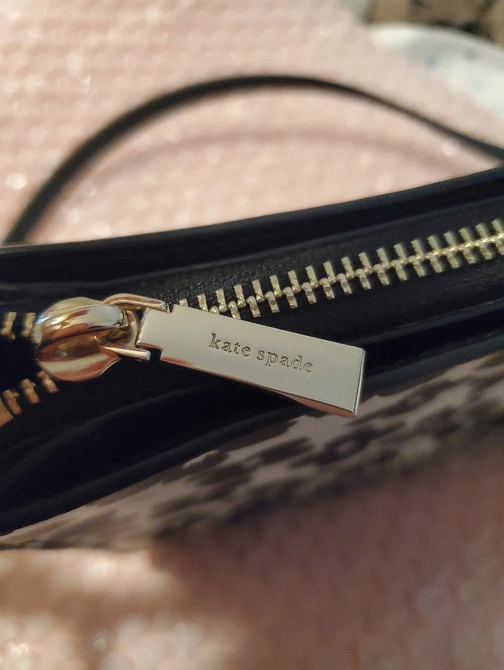 kate spade Black & White Floral Crossbody Bag